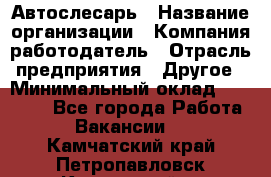 Автослесарь › Название организации ­ Компания-работодатель › Отрасль предприятия ­ Другое › Минимальный оклад ­ 25 000 - Все города Работа » Вакансии   . Камчатский край,Петропавловск-Камчатский г.